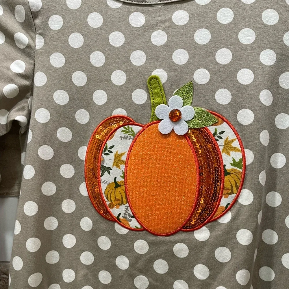 NWT Rare Editions Pumpkin Printed 2 Pcs Set for Girls size 10